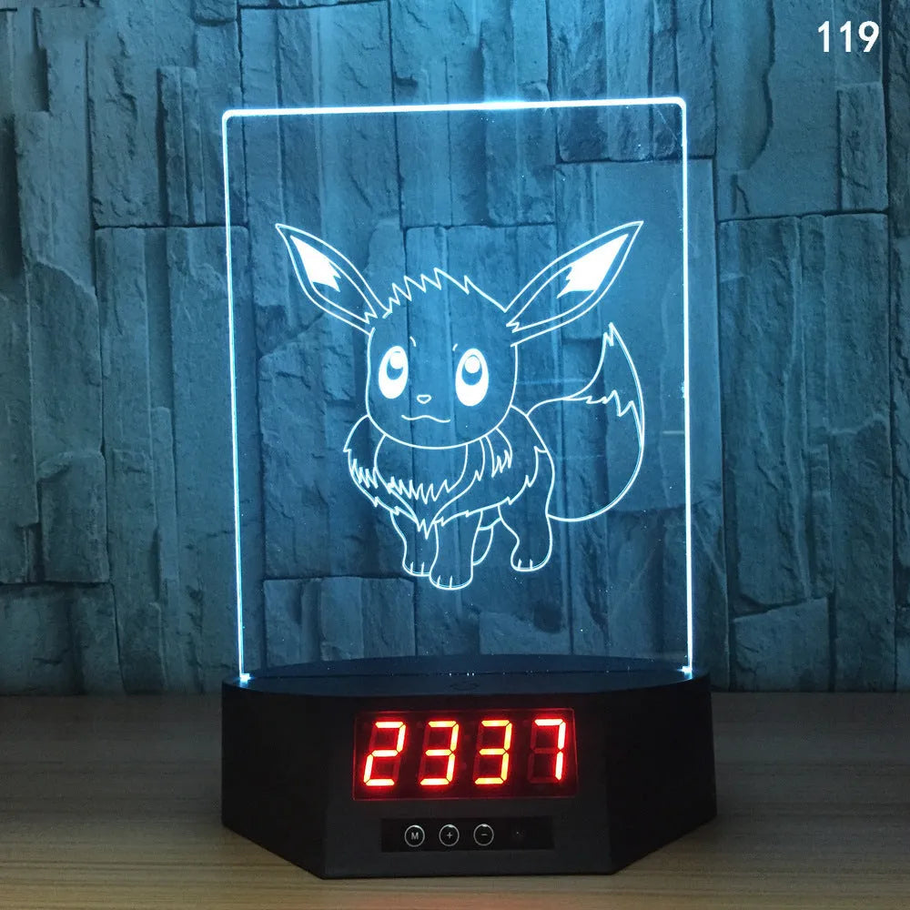 3D dolphin-shaped wireless LED table lamp with remote control on wooden surface