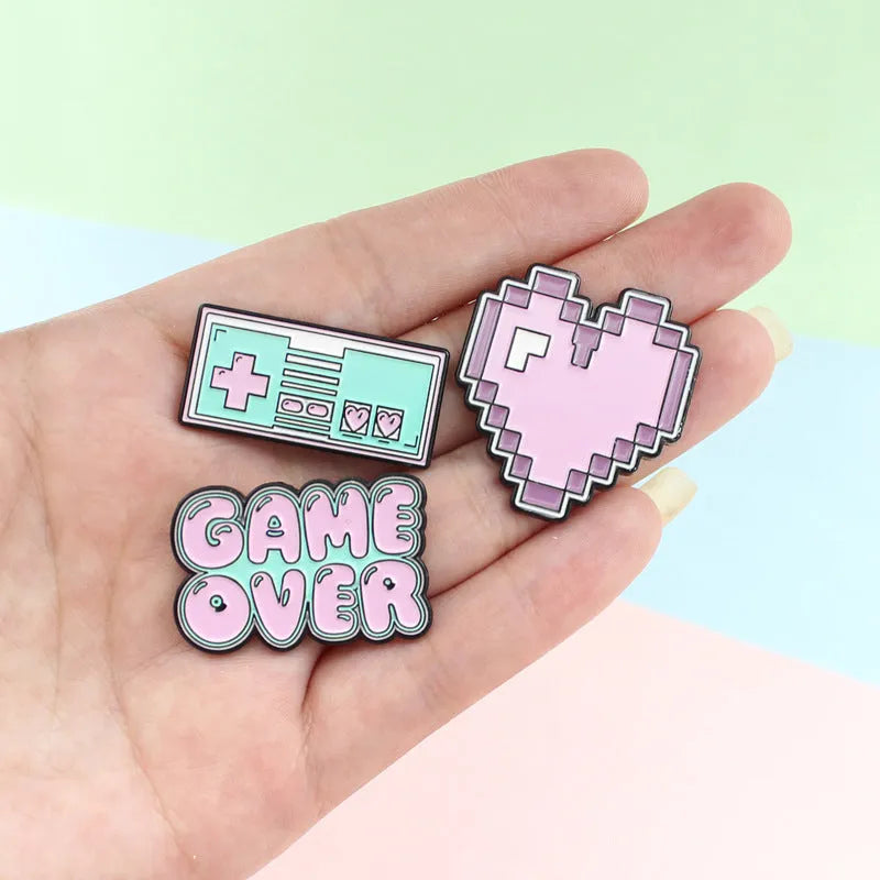 Alloy stereo game console badge in OPP packaging with colour options CC1122, CC1123, CC1124