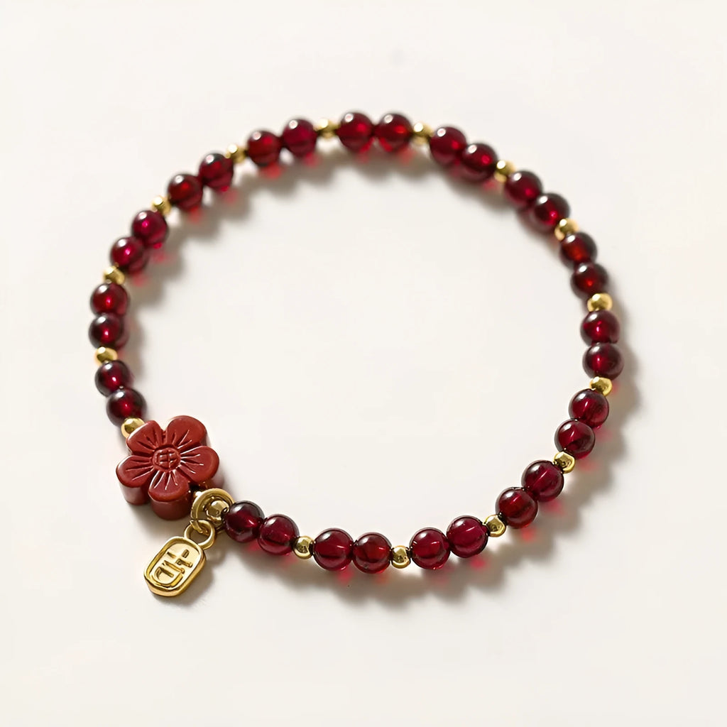 Natural freshwater pearl and geometric crystal bead bracelet with elasticated rope