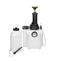 White 3L brake oil tank replacement tool with copper tubing for automotive brake fluid changes