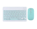 Bluetooth keyboard and rechargeable mouse set in quiet chic white colour for tablet and PC use