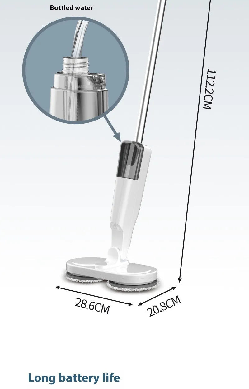 Wireless sweeping and mopping all-in-one machine with USB charging port and water tank