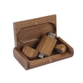 Maple wood USB flash drive with TYPE-C connector showing wooden construction and dual interfaces