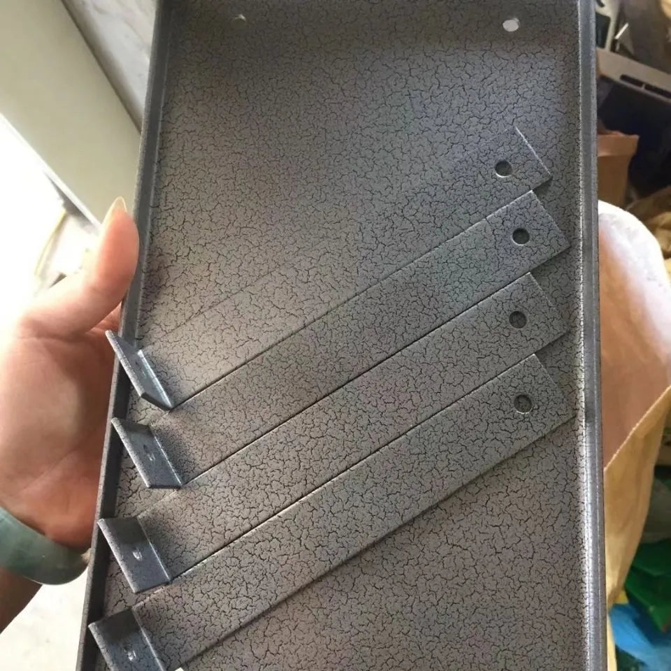 Black iron inverted bracket for electric planer measuring 285mm in length designed for flip chip woodworking operations