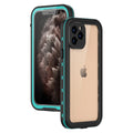 FRedpepper black waterproof shockproof case for iPhone 12 Pro Max showing port covers.