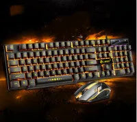 Limei GTX300 gaming keyboard and mouse set showing 104-key keyboard with RGB lighting in four colour variants