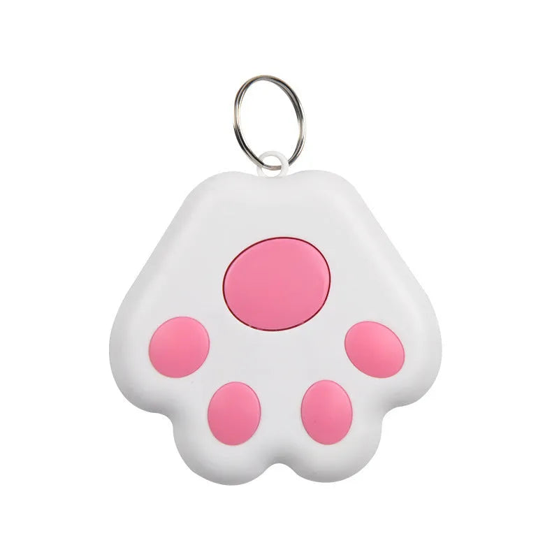 Dog paw shaped Bluetooth tracker device with selfie remote function in various colours