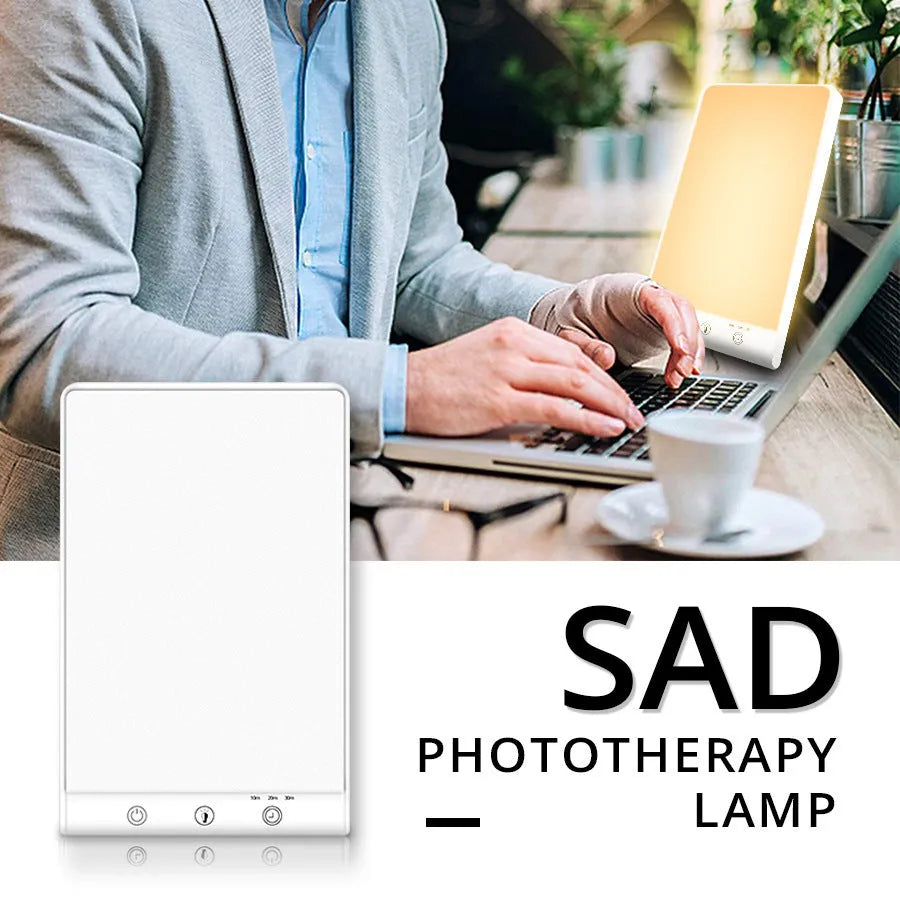Bionic solar emotional lamp with ABS PC shade, touch switch, USB or EU US plug, SAD light therapy lamp