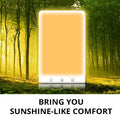 Bionic solar emotional lamp with ABS PC shade, touch switch, USB or EU US plug, SAD light therapy lamp