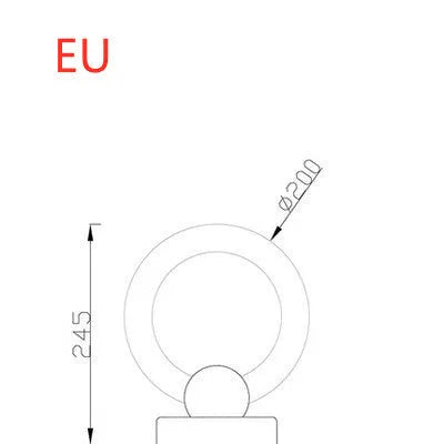 Modern circular Nordic style wooden art LED chandelier with acrylic shade