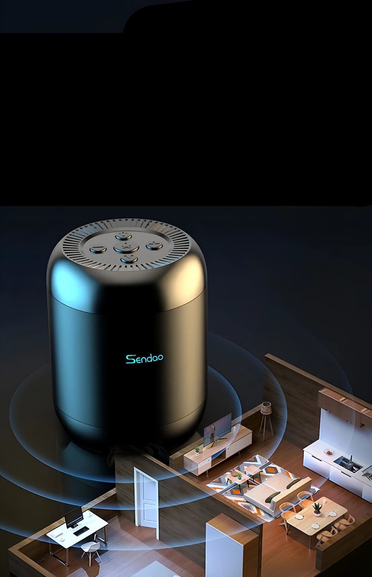 Black or white portable Bluetooth speaker with card reader slot and compact 90x73x73mm dimensions
