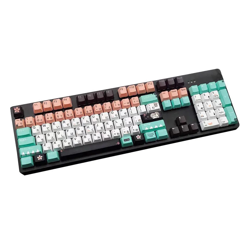 Single green mechanical keycap with animation body design for Cherry-style wireless keyboards