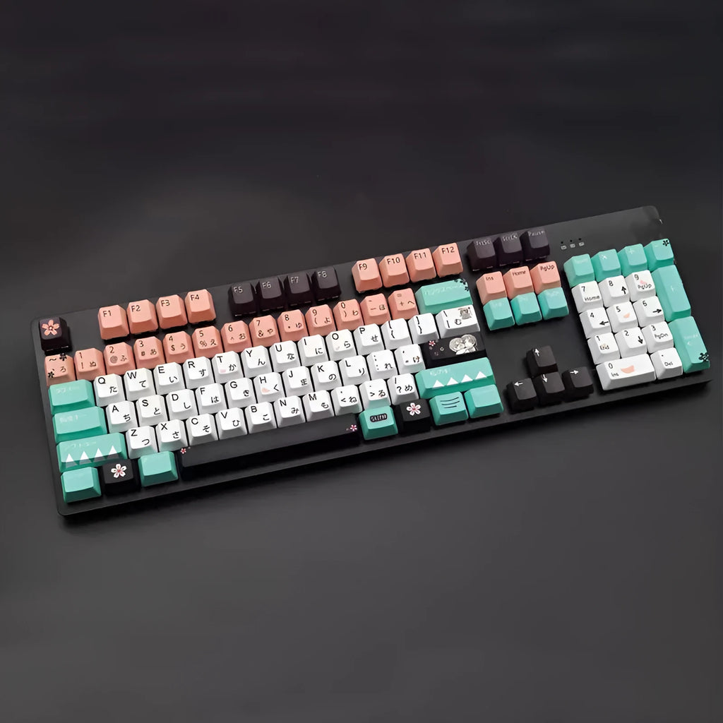Single green mechanical keycap with animation body design for Cherry-style wireless keyboards