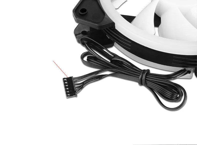 12cm camouflage pattern PC chassis cooling fan with RGB lighting and hydraulic bearing