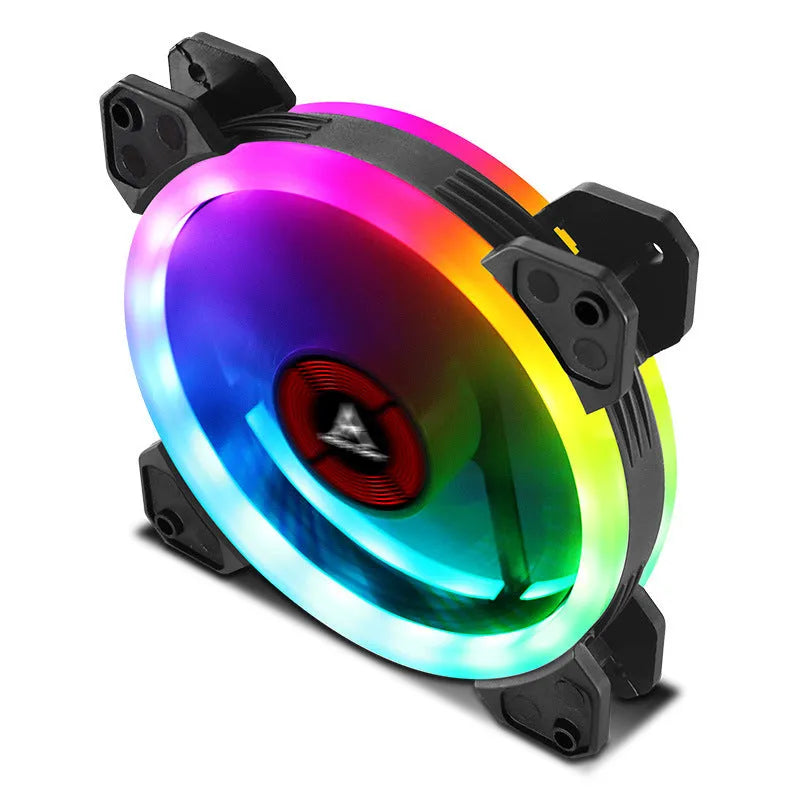 12cm camouflage pattern PC chassis cooling fan with RGB lighting and hydraulic bearing