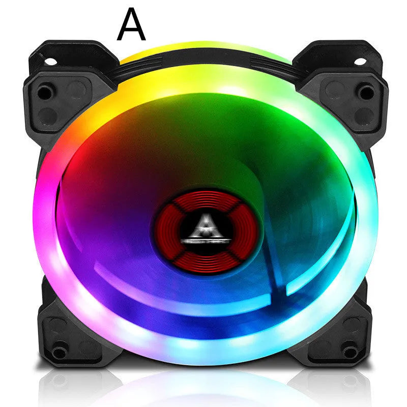 12cm camouflage pattern PC chassis cooling fan with RGB lighting and hydraulic bearing