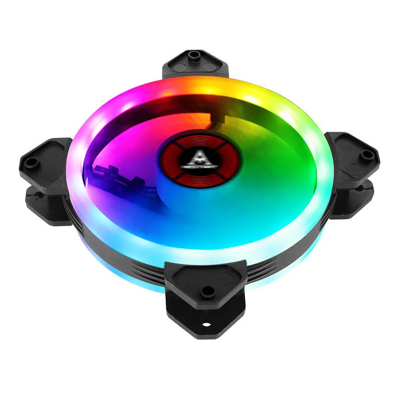 12cm camouflage pattern PC chassis cooling fan with RGB lighting and hydraulic bearing