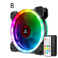 12cm camouflage pattern PC chassis cooling fan with RGB lighting and hydraulic bearing