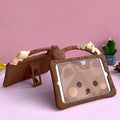 Brown silicone tablet sleeve with bracket portable design for multiple iPad models