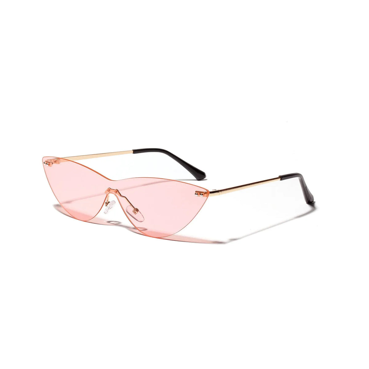 Brown vintage-style sunglasses with metal frame and UV400 protection lenses