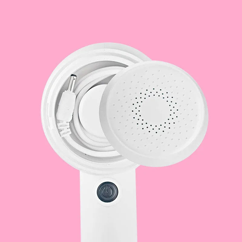 White rechargeable clothes shaver for removing bobbles from jersey and fleece fabrics