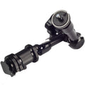 Black all-metal 7-inch articulating friction arm for DSLR cameras with hot shoe and camera mounts