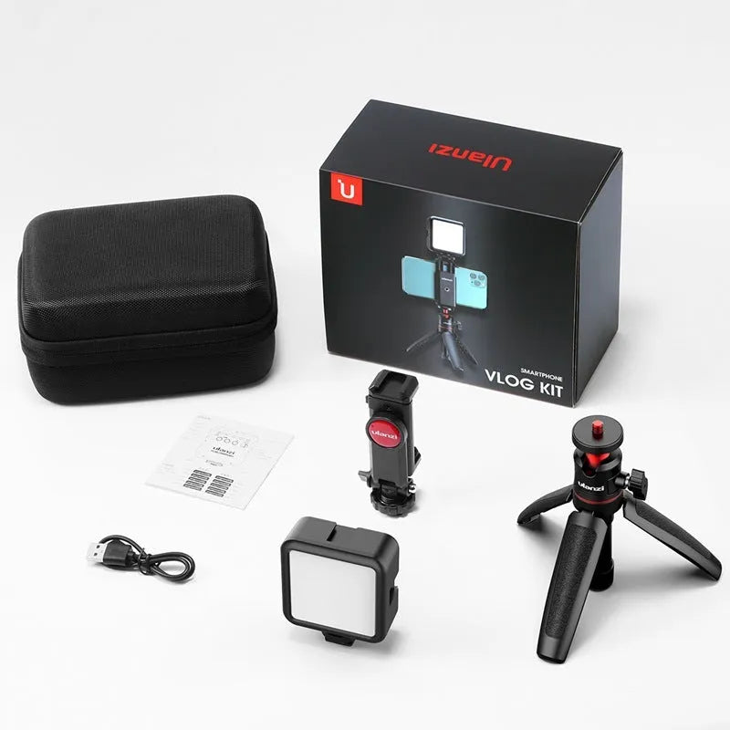 Model Combo 8 mobile phone vlog bracket set with integrated fill light and adjustable stand