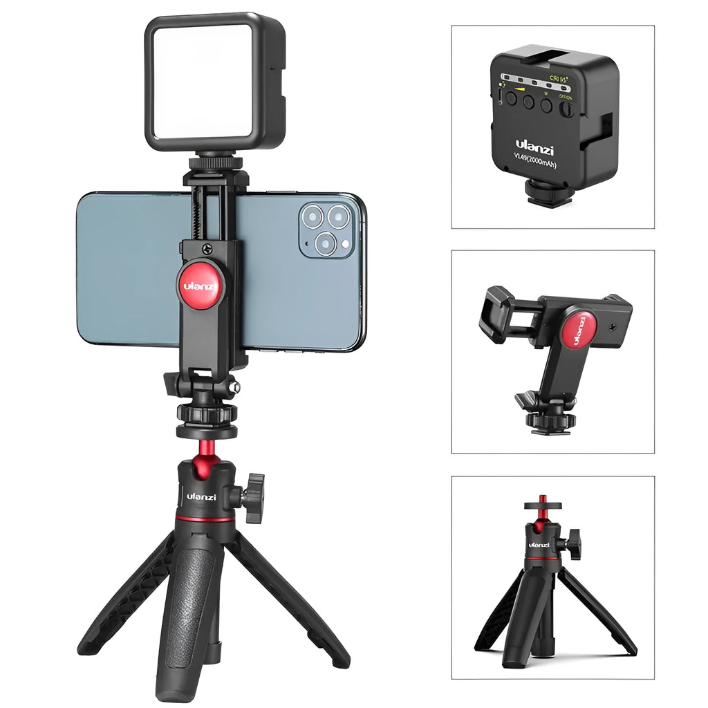 Model Combo 8 mobile phone vlog bracket set with integrated fill light and adjustable stand