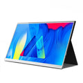 Zeuslap ultra-thin 15-inch portable IPS monitor with HDMI and USB C cables on a desk