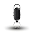 Black zinc alloy digital voice recorder with USB interface and one-key recording function