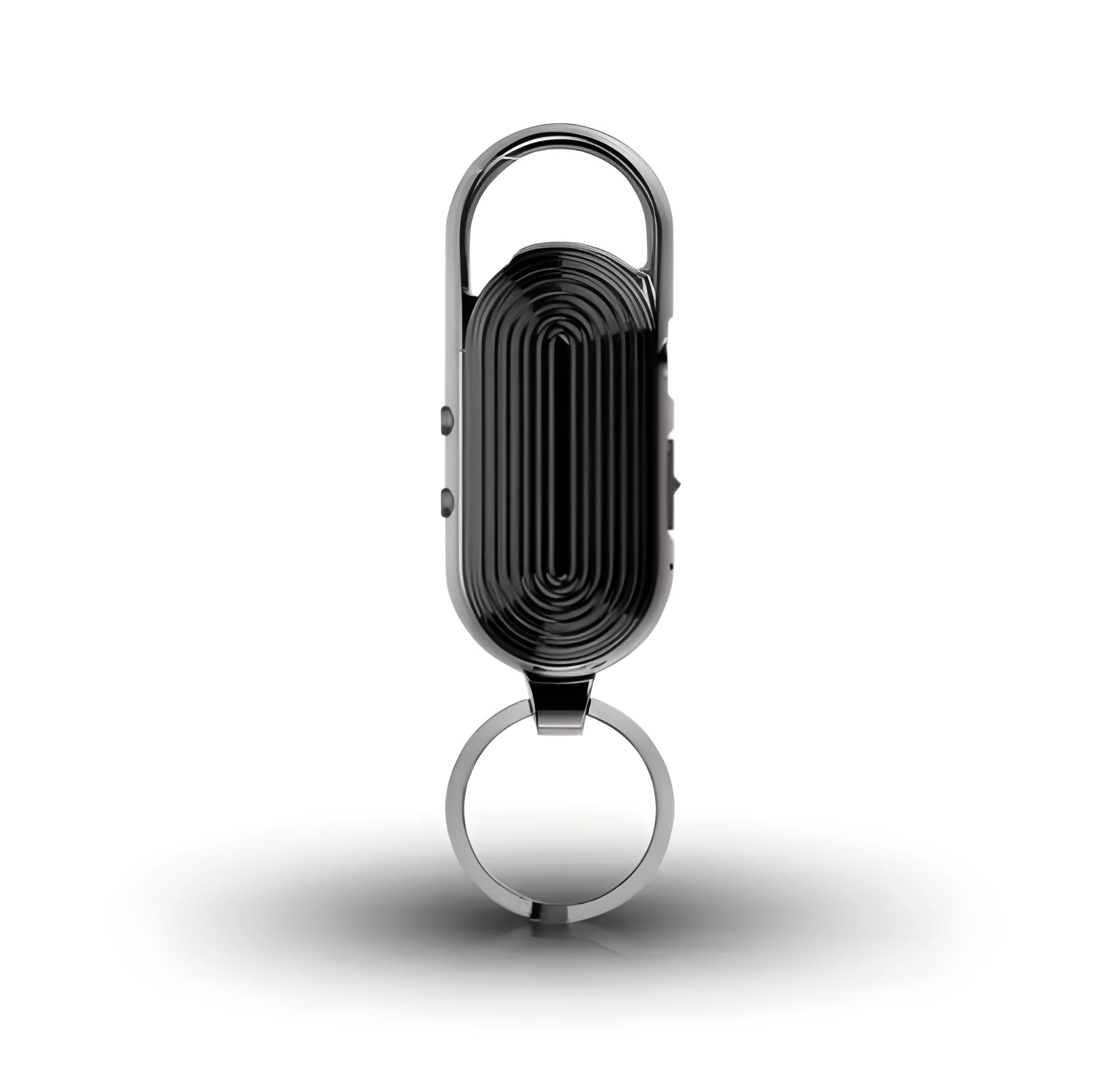 Black zinc alloy digital voice recorder with USB interface and one-key recording function