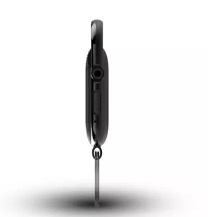Black zinc alloy digital voice recorder with USB interface and one-key recording function