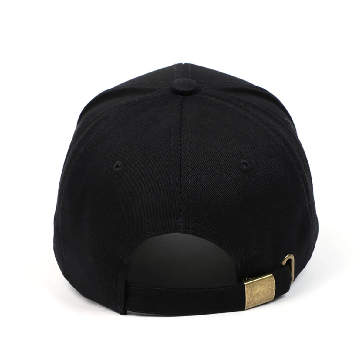 Cotton twill baseball cap with BABYGIRL letter embroidery and stripe pattern in black or white.