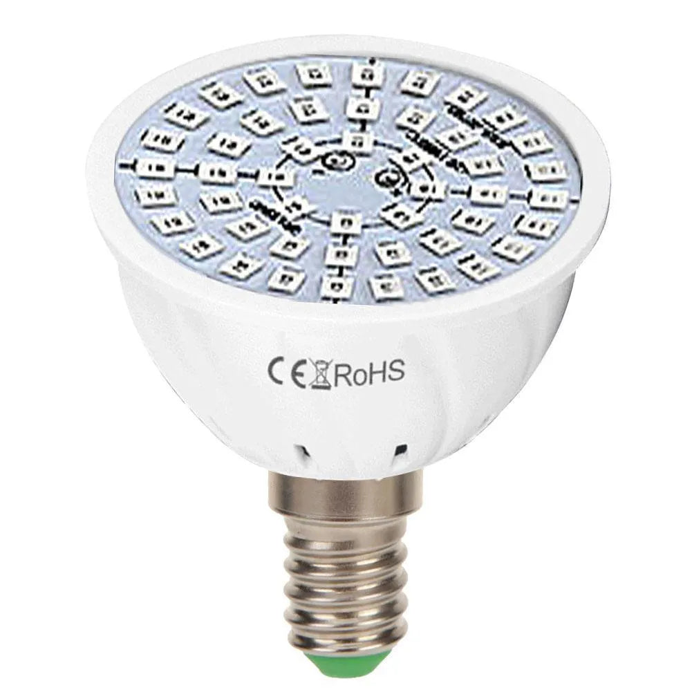 White LED plant growth lamp with 80 beads for indoor plant cultivation