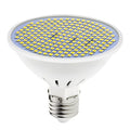 E27 LED lamp cup with PC housing showing 300 SMD beads for indoor lighting