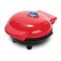 Red mini waffle maker, 350W, 16.5 x 8.5 x 12.5cm, with 75cm cable for household cake and waffle baking