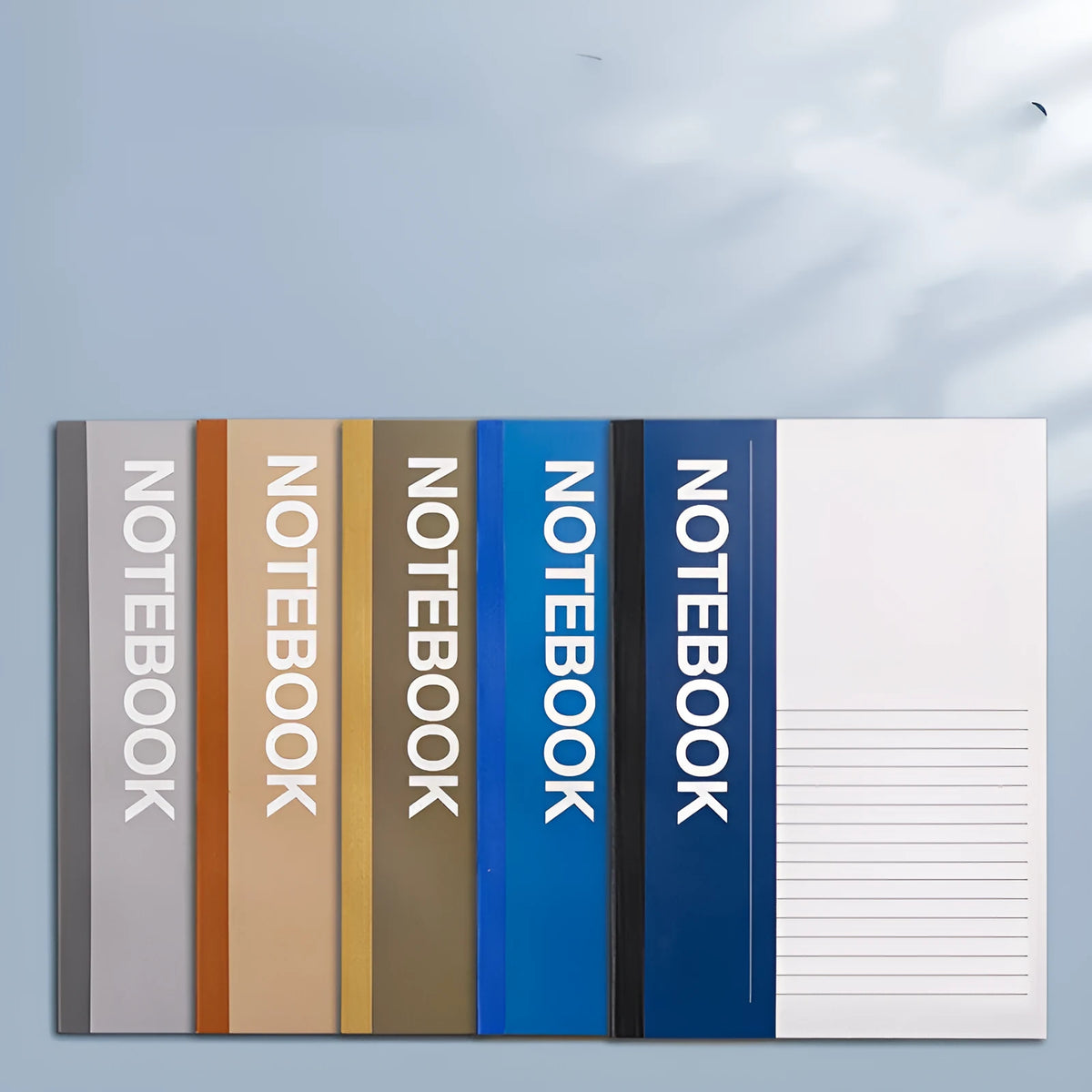 Notebook range in A4 B5 A5 and 32K sizes with thick smooth paper and 30 to 100 pages depending on style