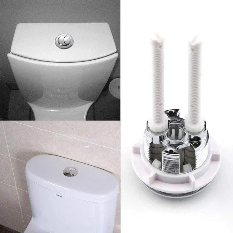 38mm round toilet flush button with double push mechanism for cistern replacement