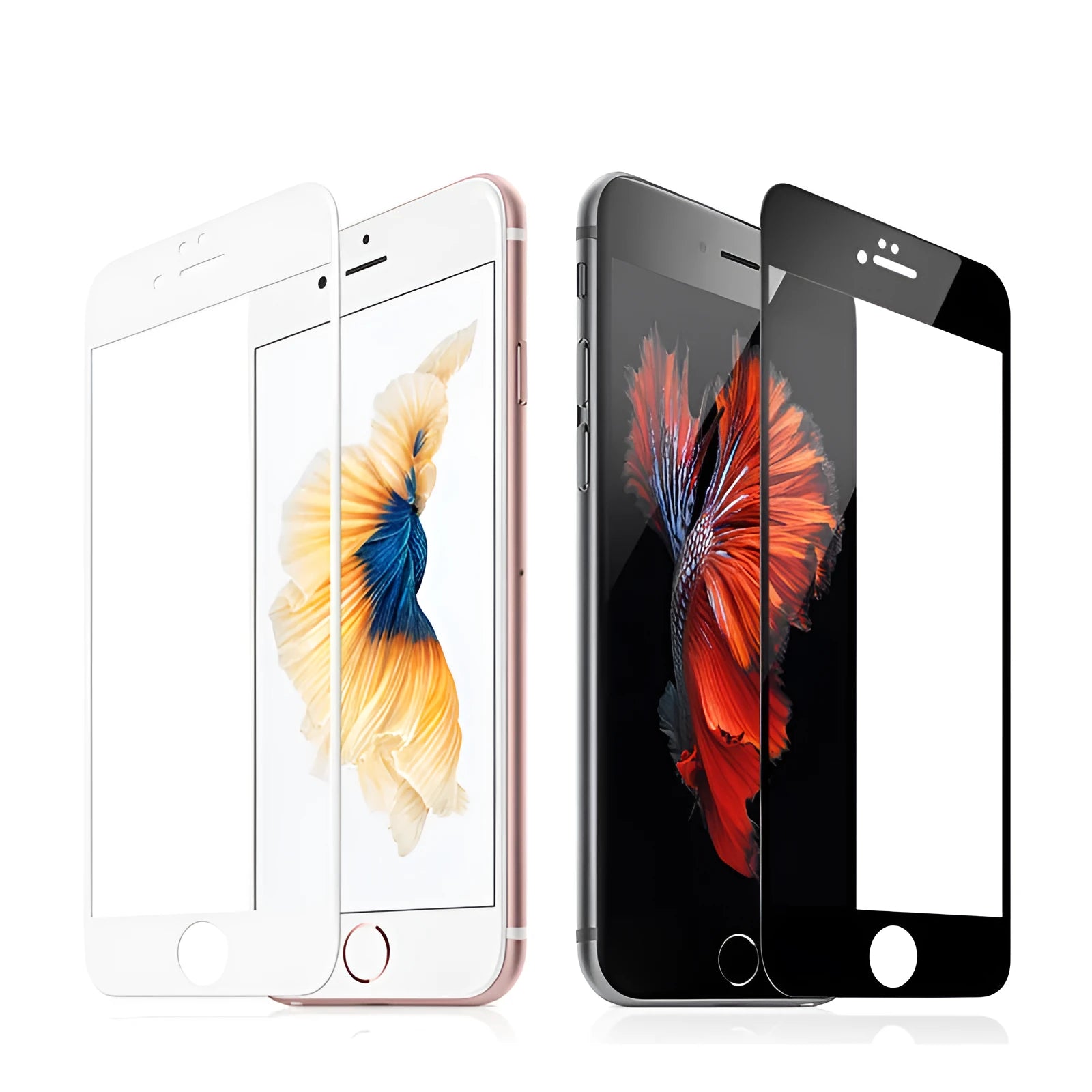 Tempered glass screen protector for iPhone 6 7 8 models in three-piece pack
