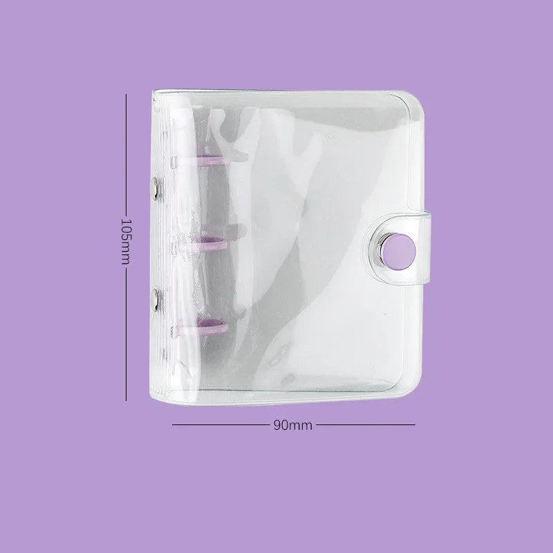 Girl Heart Hand Book mini loose-leaf diary with three-hole binder and 60 refill sheets in pastel cute designs.