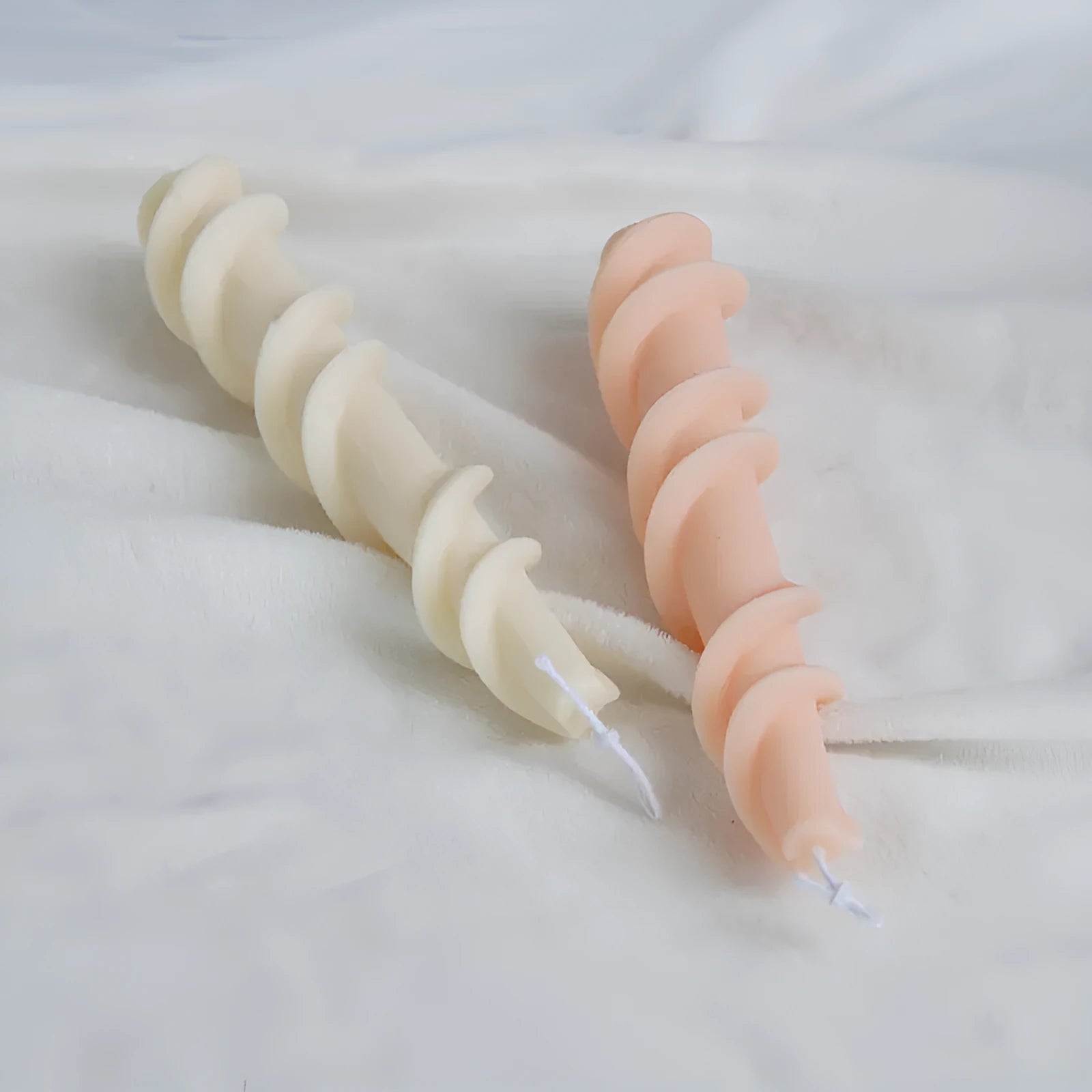 Yihai handmade silicone mould for making spiral lace rod decorative candles