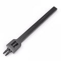 Black manual leather round hole punch tool with multiple row configurations for 4mm spaced holes