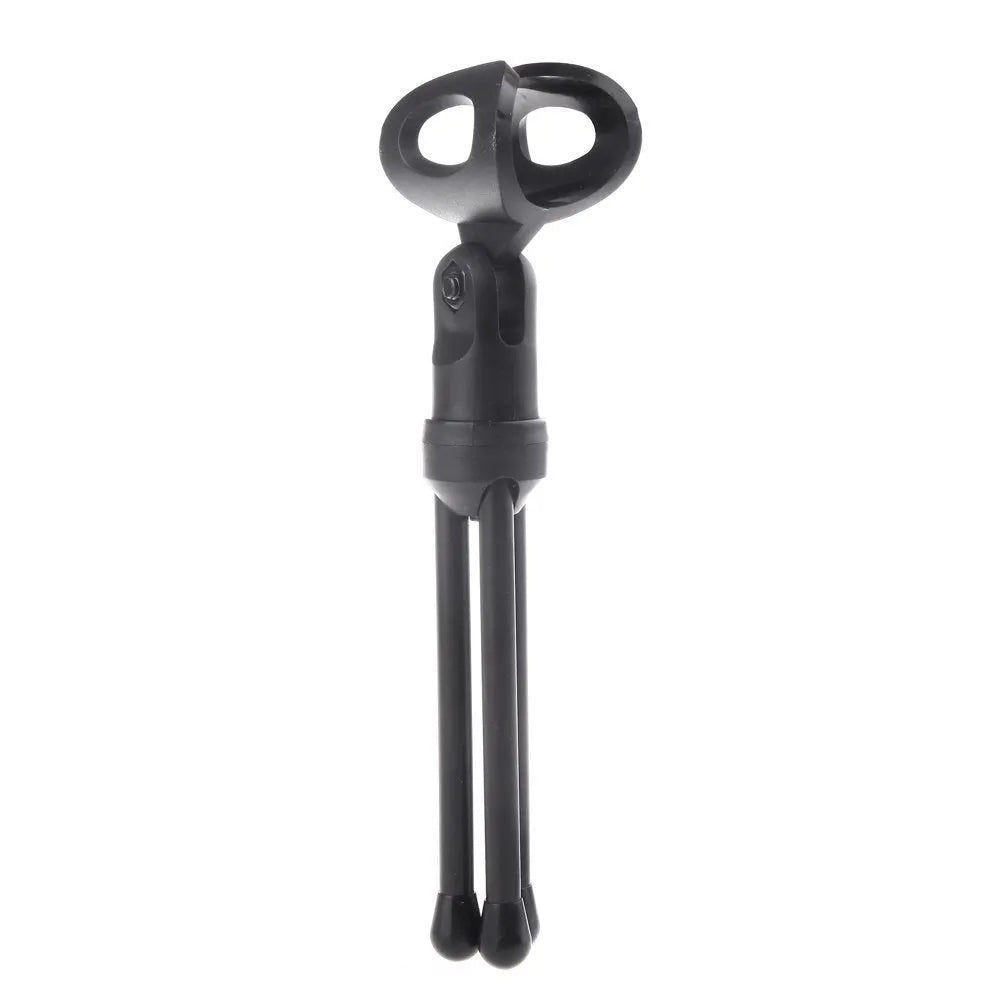 Black mini wired PC microphone with clip holder on a 1.85m cable.