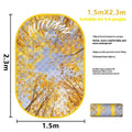 Waterproof outdoor picnic mat for 4-8 people in brushed fabric with Four Seasons colour options