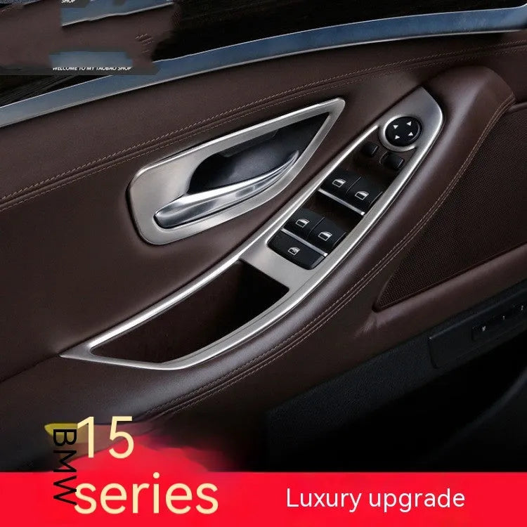 BMW 5 Series interior door handle decorative strips in ABS stainless steel for F10/F1 models