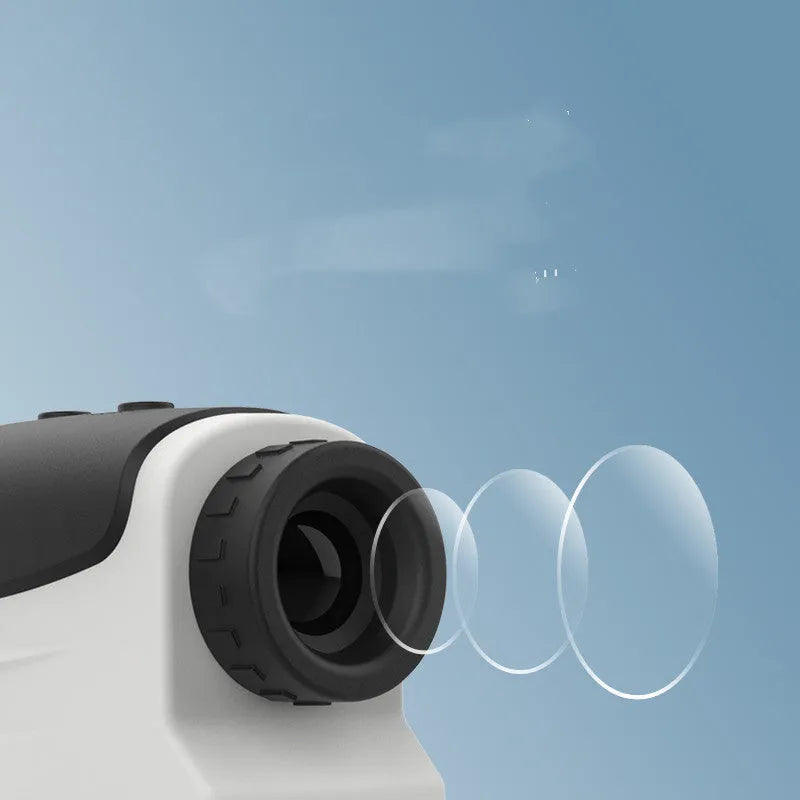 Golf laser ranging telescope for distance measurement up to 1500 metres