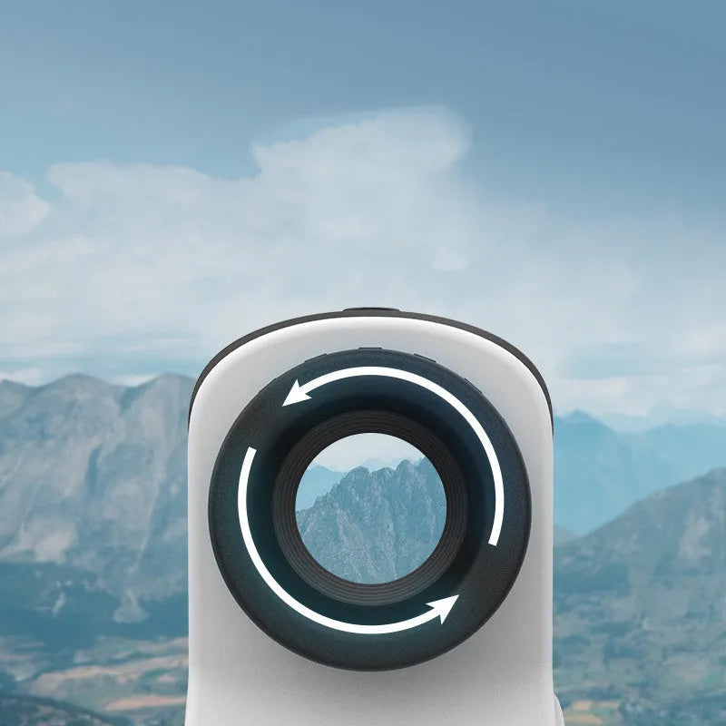 Golf laser ranging telescope for distance measurement up to 1500 metres