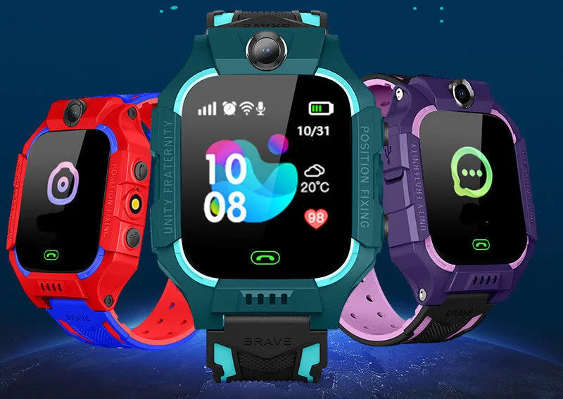 Z6 Q19 children's smart phone watch with colour options on a 1.44-inch touch screen display.