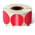Roll of 10mm round colour marker stickers in one of nine colours, showing 500 sheets.