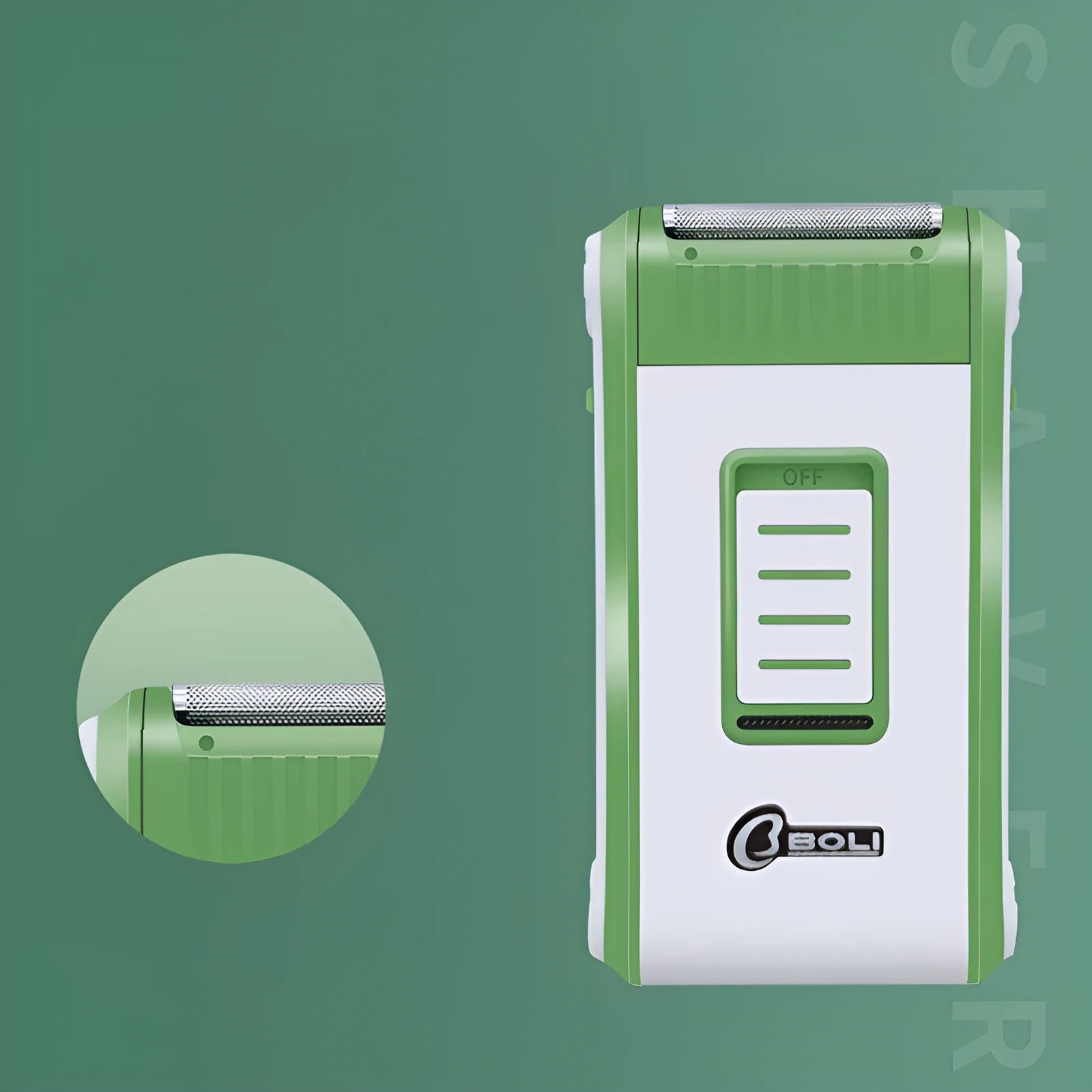 L2 reciprocating double-layer net electric shaver in photo colour with ABS construction